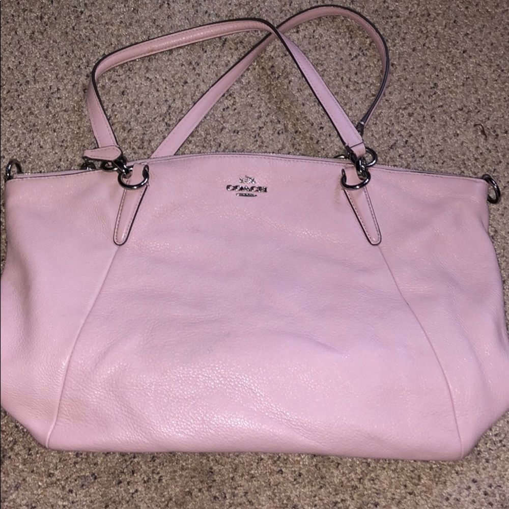 Pink coach purse